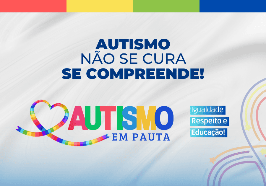 Banner com a logo do site e a frase; Autismo não se cura, se compreende!
